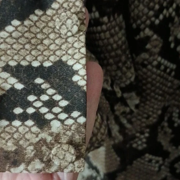 Altuzarra XL Python Print Georgette Bow Blouse - Picture 4 of 7